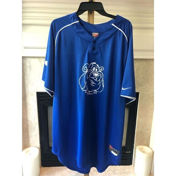 Nike Team Mens Blue BCU Graphic Short Sleeve Shirt Size 2XL - Picture 1 of 7